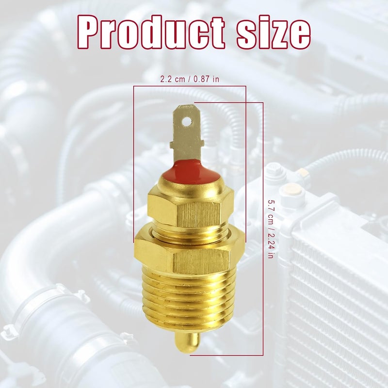 BTFO 3/8" NPT Thermostat Fan Switch, 185°F On - 175°F Off Electric Fans Temperature Switch Automotive Engine Radiator Cooling Fans Temp Switches for 10" 12" 14" 16" Fan - Image 2